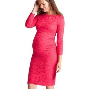 Ingrid and Isabel body con maternity lace dress